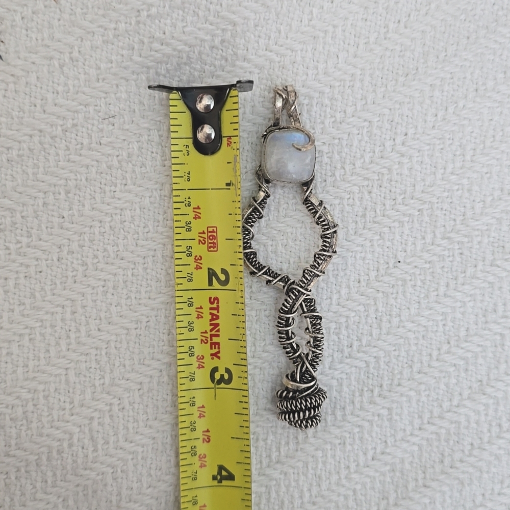 Sterling Moonstone Charm - Picture 8 of 8